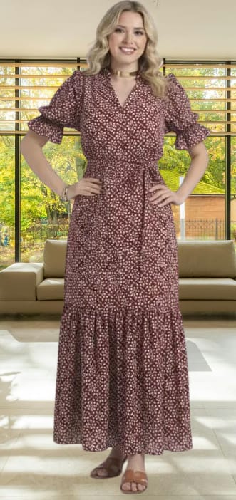 Vestido Midi em Crepe
